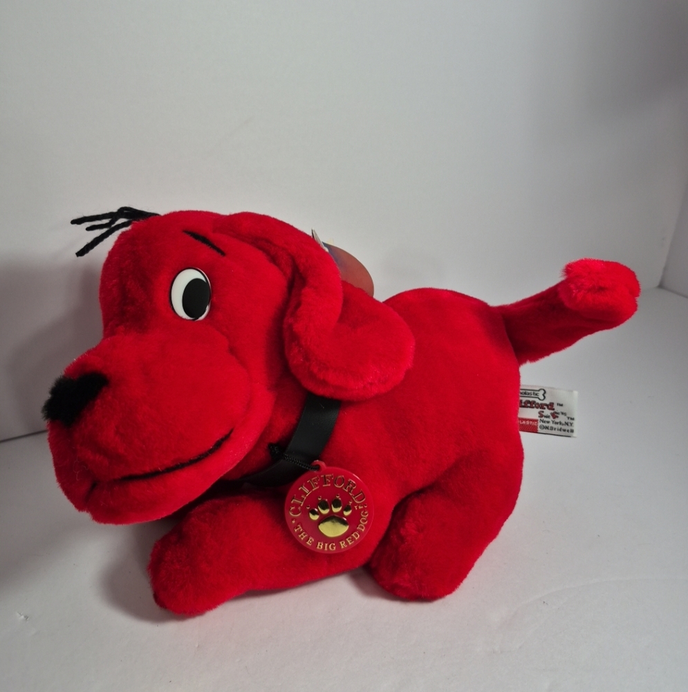 Clifford The Big Red Dog Plush Scholastic Side Kick Toy Vintage 1997  Stuffed